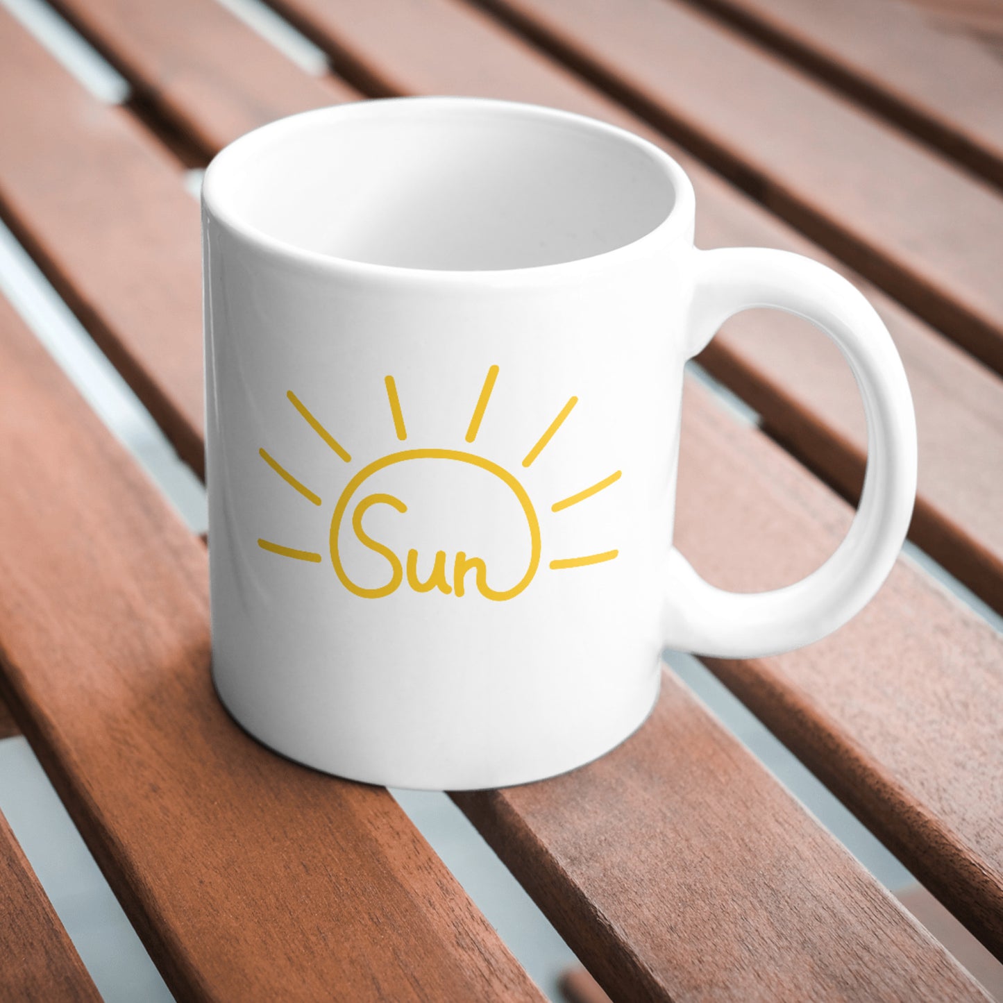 Bright yellow sun illustration for crafting projects