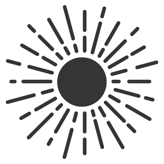 Bright sun burst design perfect for creative projects