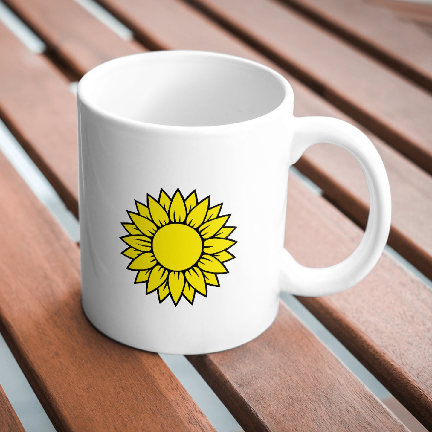 Bright sunflower vector design for cutting applications