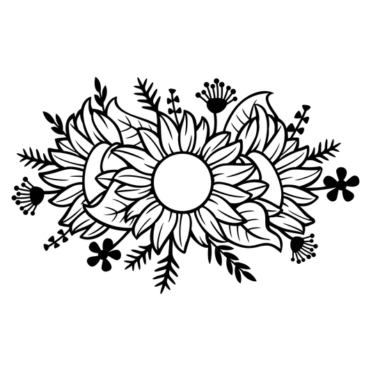 Beautiful layered sunflower design for crafting creations
