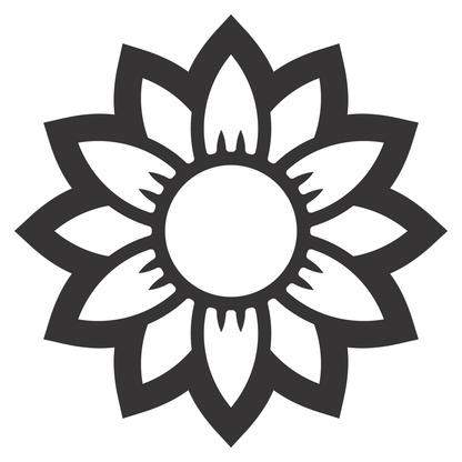 Elegant floral design suitable for cutting machines and crafts