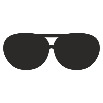 Stylish black sunglasses design for cutting machine projects