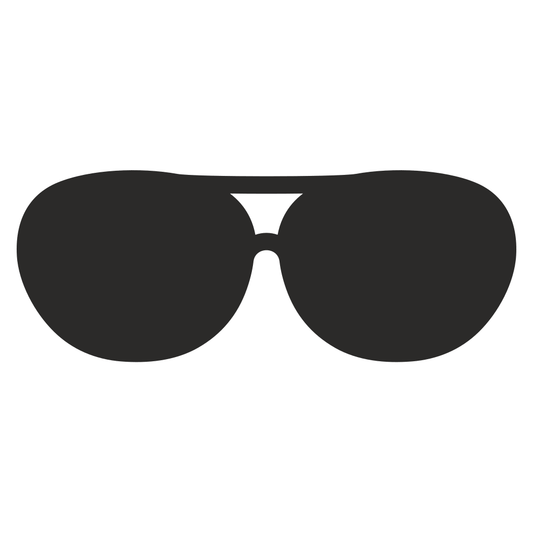 Stylish black sunglasses design for cutting machine projects