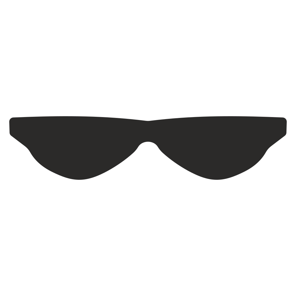 Stylish sunglasses silhouette for creative cutting projects