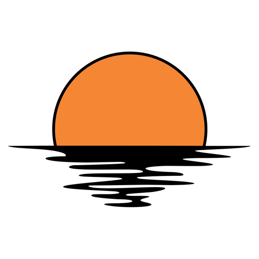 Beautiful sunset silhouette for creative crafting projects
