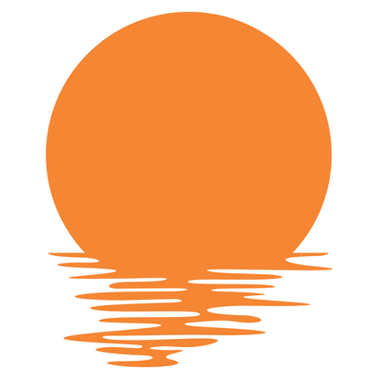 Sunset reflection design for creative crafting with svg files