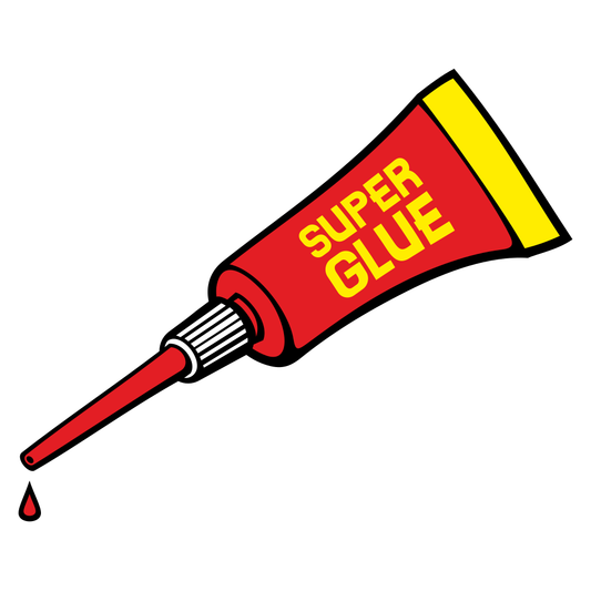 Creative vector design of super glue tube for crafting projects