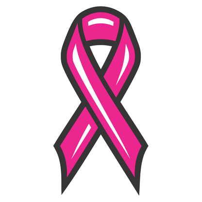 Support breast cancer awareness with vibrant ribbon design