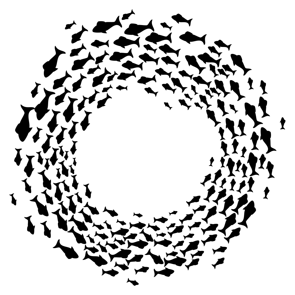Dancing Fishes in Circular Formation for Creative Projects