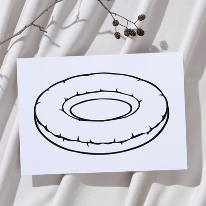 Creative swimming tire design for cutting machines