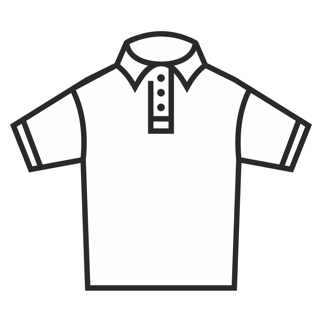 Stylish vector design of a classic polo shirt for crafting