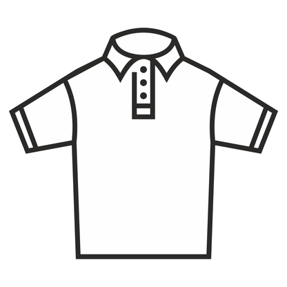 Stylish vector design of a classic polo shirt for crafting