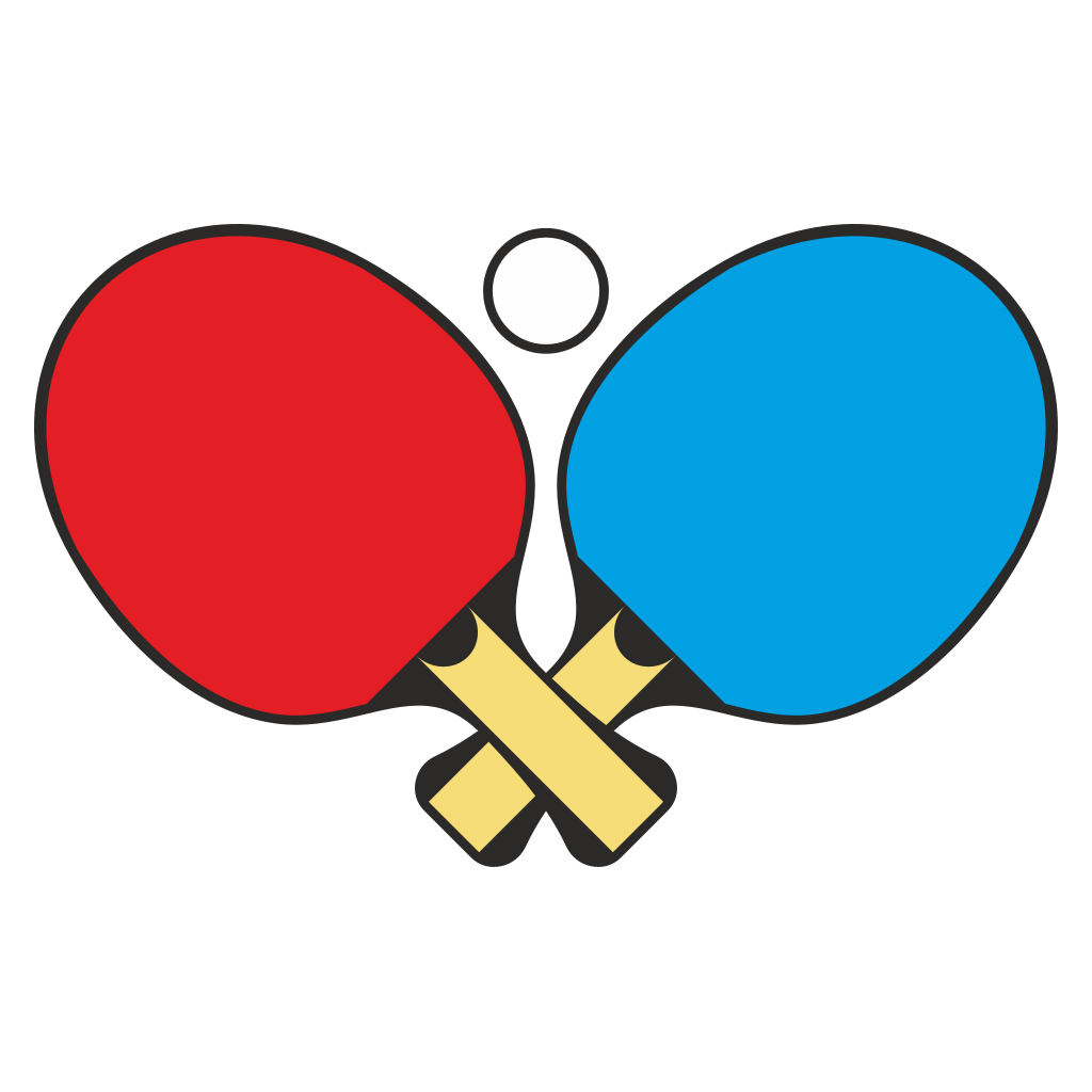 Creative vector design of table tennis paddles for crafts