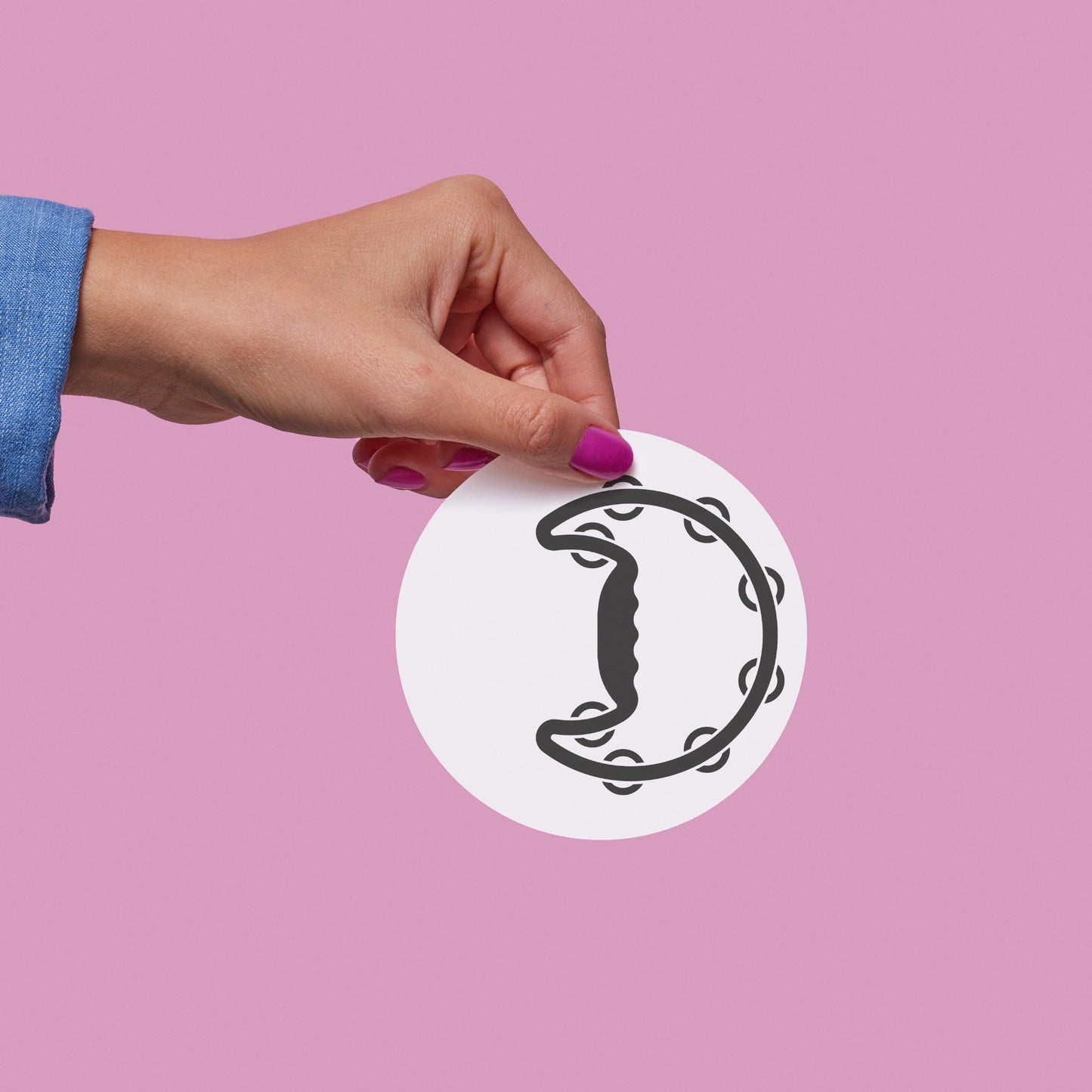 Creative tambourine design for crafting and cutting machines