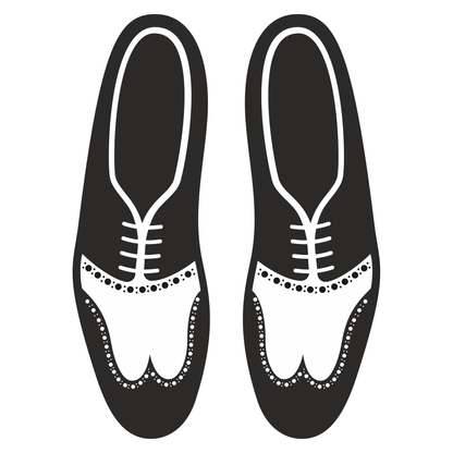 Elegant tango shoes design for creative cutting projects