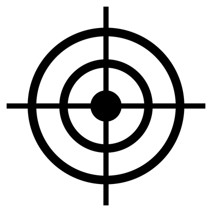 Creative vector target design for cutting machines
