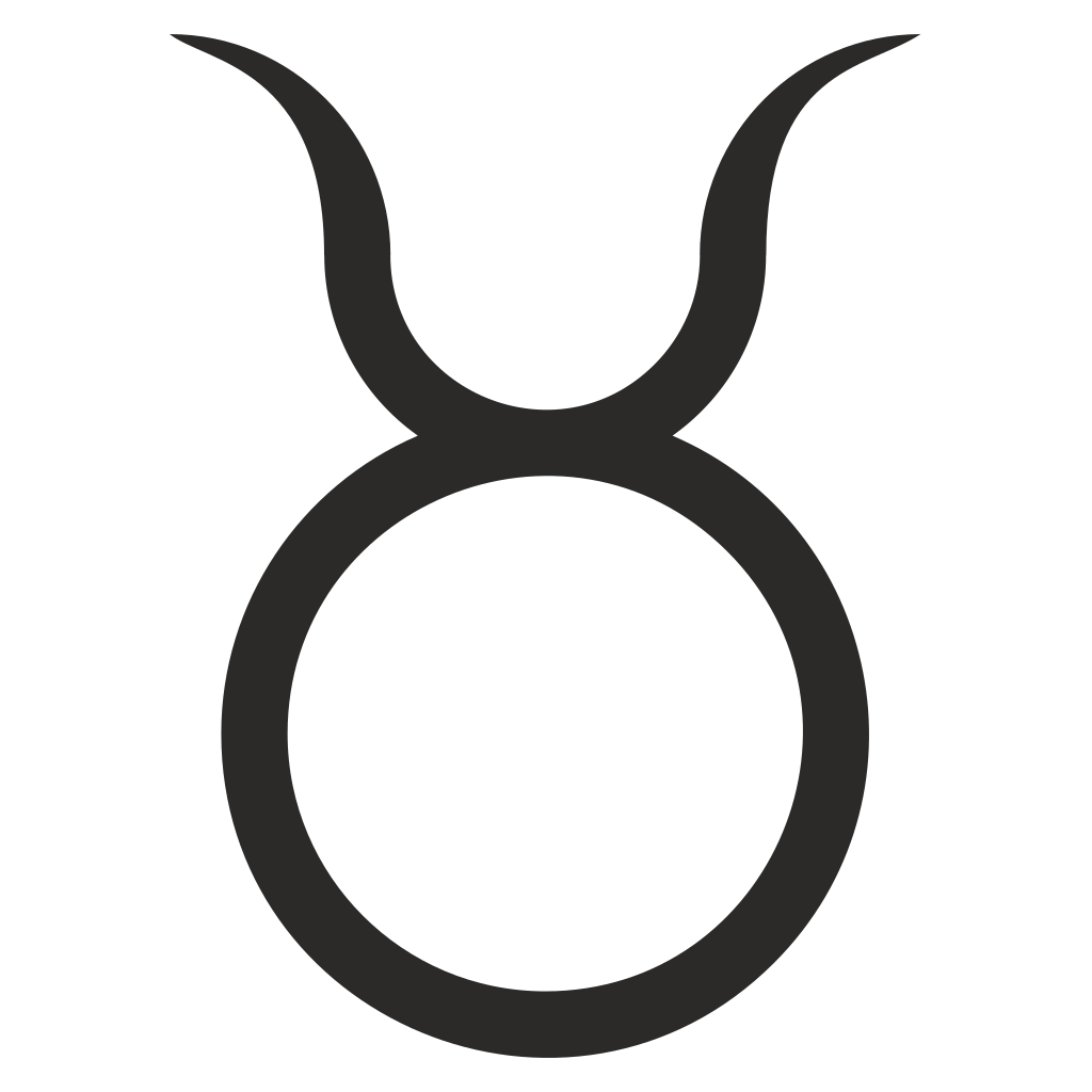 Taurus symbol vector SVG for cutting machines