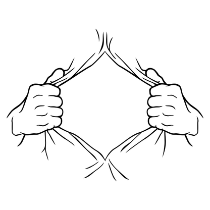 Creative tear away design for cutting machines