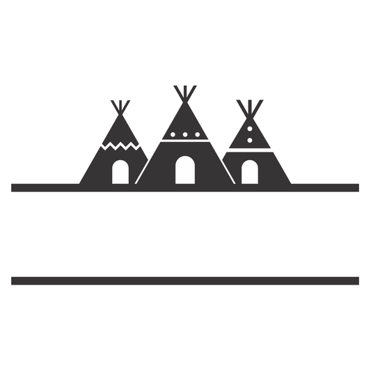 Creative vector design of teepees for cutting machines