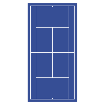 Creative tennis court vector design for cutting machines