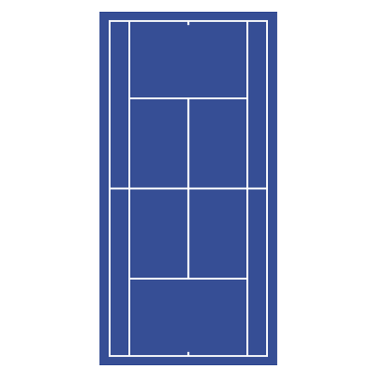 Creative tennis court vector design for cutting machines