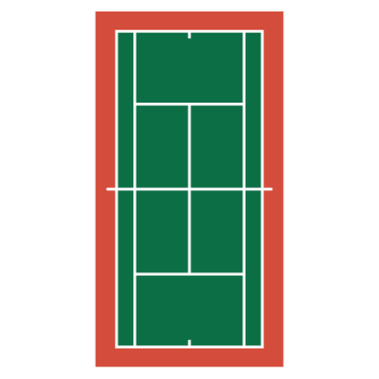 Tennis court vector design for crafting and cutting projects