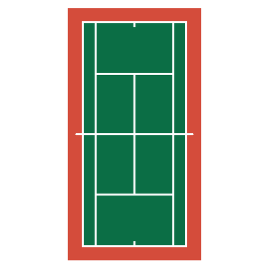 Tennis court vector design for crafting and cutting projects