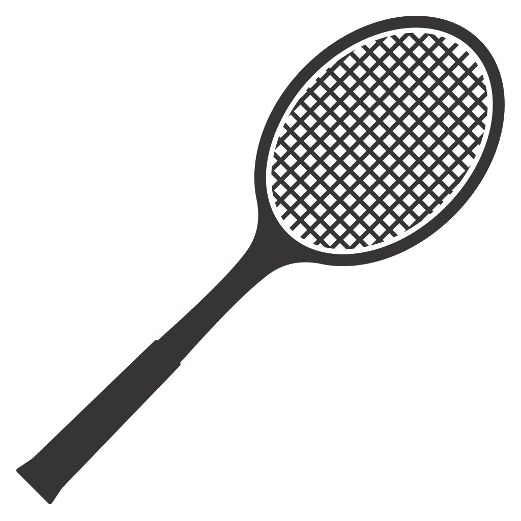 Creative vector design of a tennis racket suitable for cutting