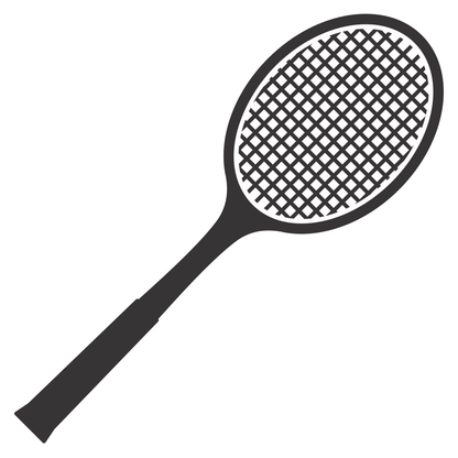 Creative vector design of a tennis racket suitable for cutting