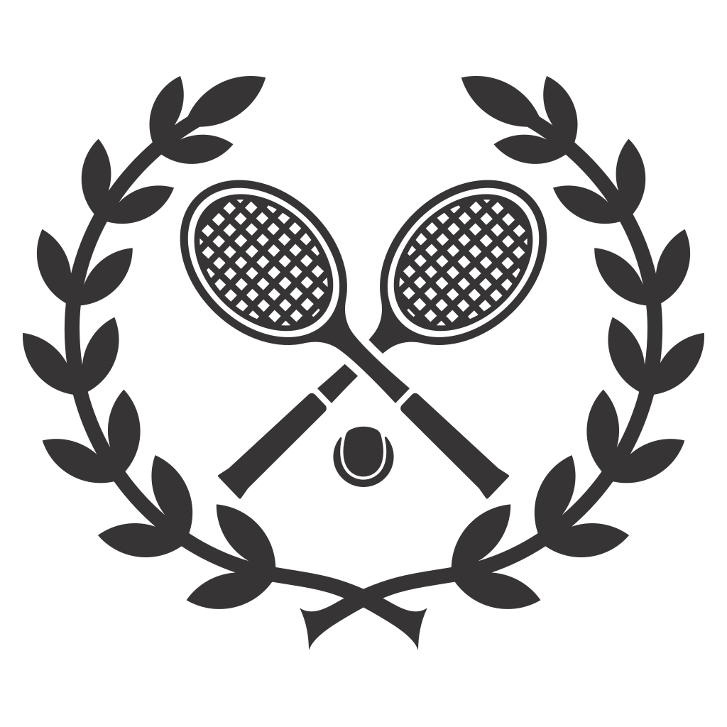 Creative tennis racquet wreath design for cutting machines