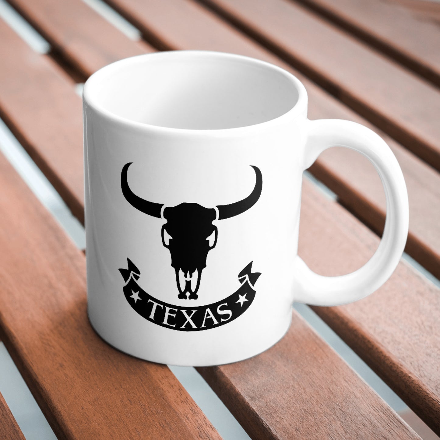 Texas inspired bull skull design for cutting machines