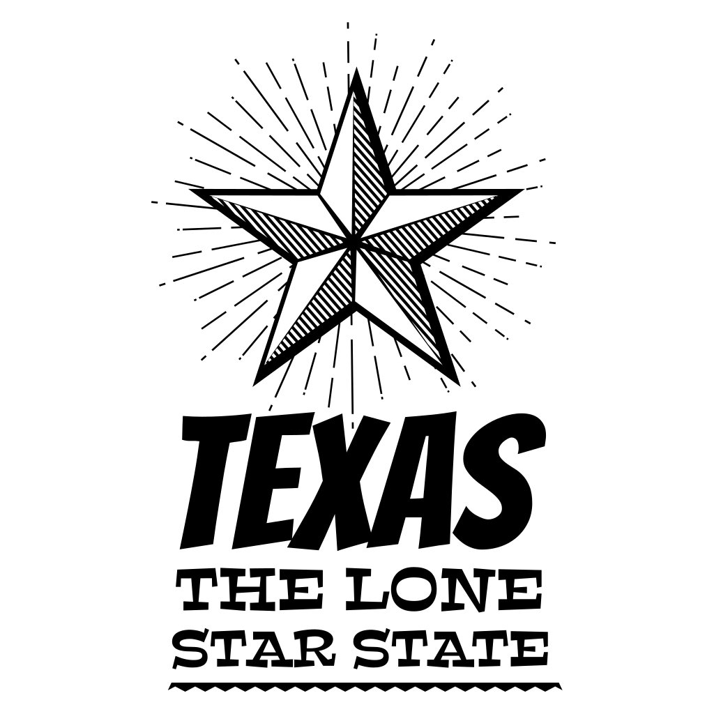 Texas layered design for creative cutting machines