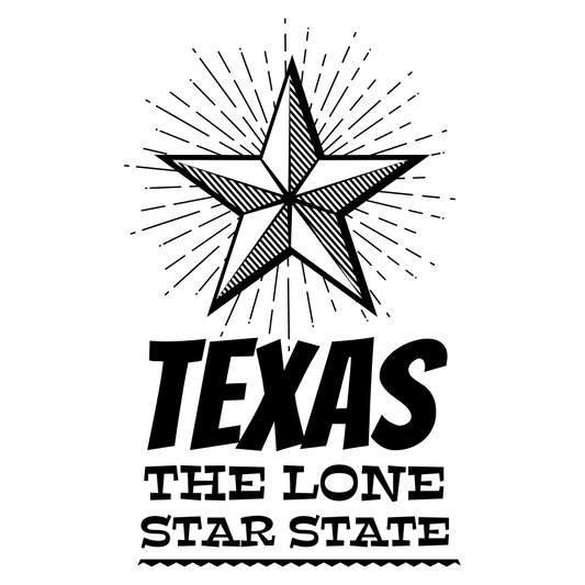 Texas layered design for creative cutting machines