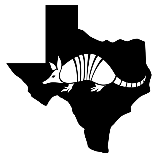 Explore Texas with a stylish armadillo design in SVG format