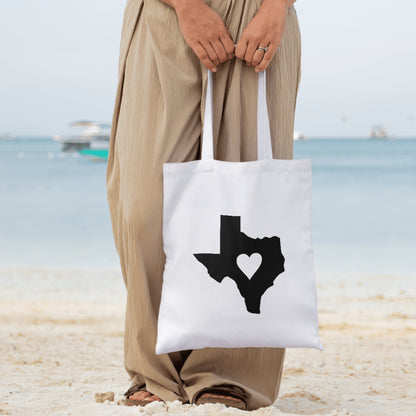 Texas map design featuring a heart for creative projects
