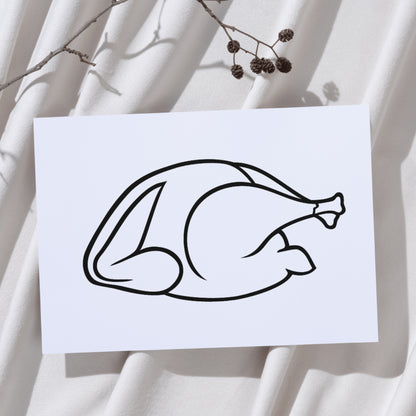 Festive Thanksgiving turkey vector for cutting machines