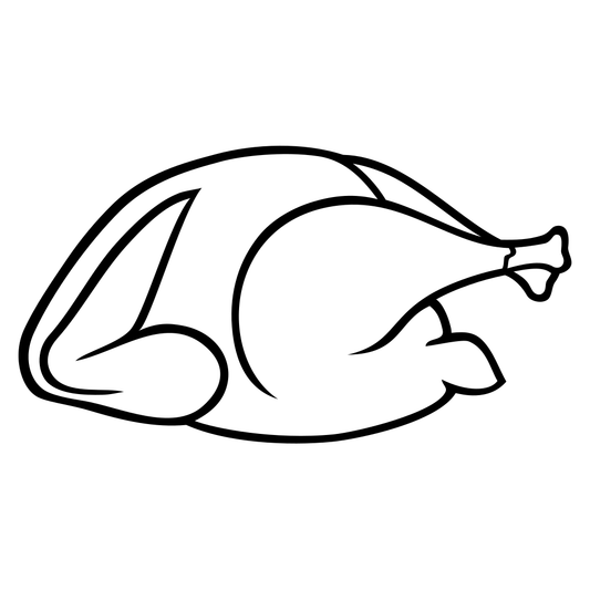 Festive Thanksgiving turkey vector for cutting machines