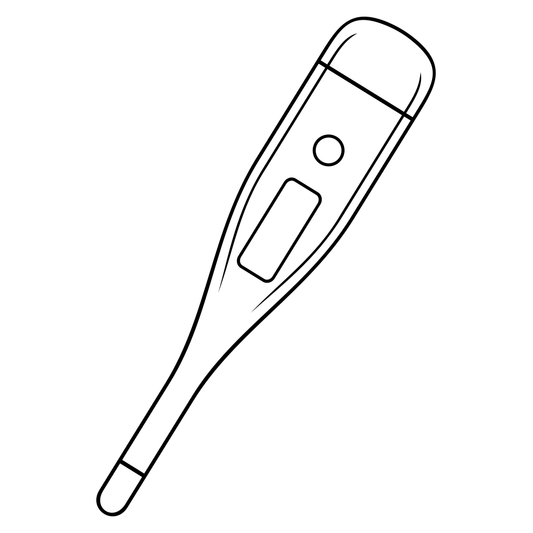 Stylish black thermometer vector design for creative projects