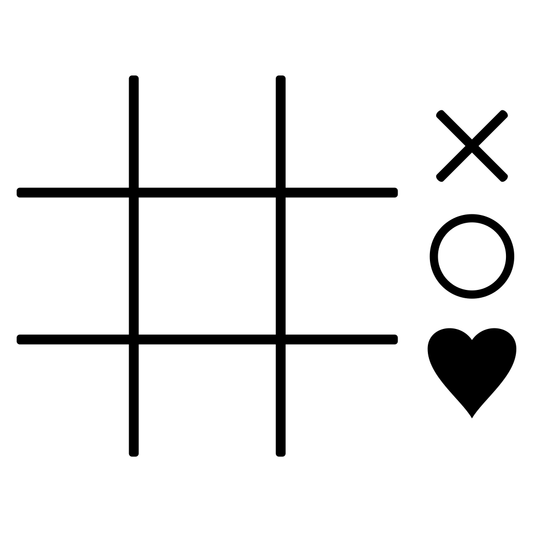 Creative vector design for Tic Tac Toe game elements