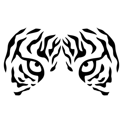 Discovering the fierce beauty of tiger eyes in vector design