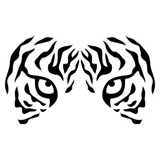 Discovering the fierce beauty of tiger eyes in vector design
