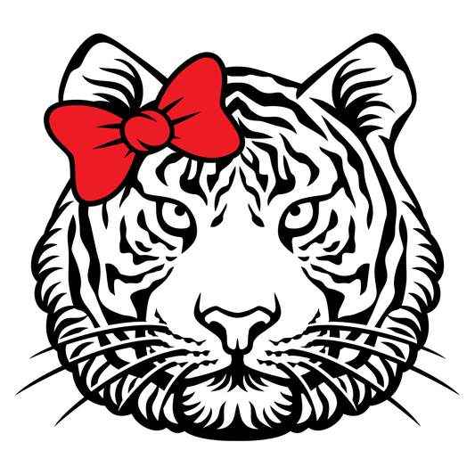Layered tiger design for creative projects in bold style