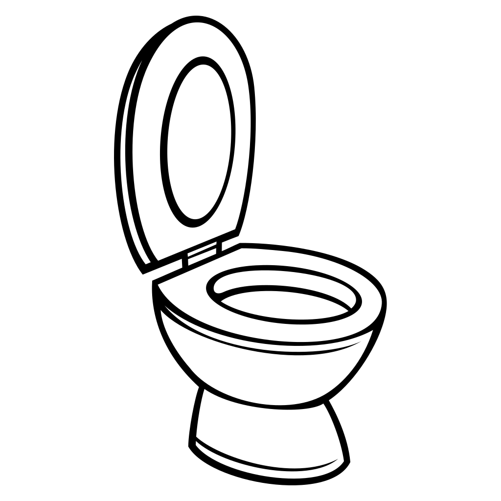 Creative vector design of a toilet bowl for cutting machines
