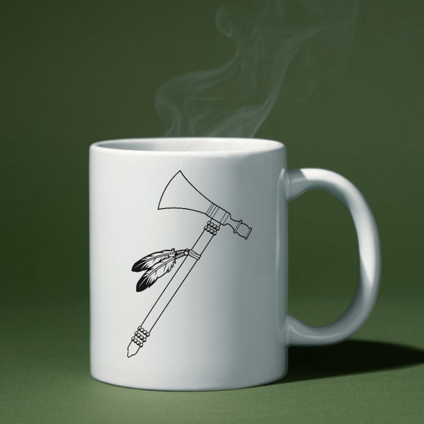 Elegant black and white vector design of a tomahawk for crafting