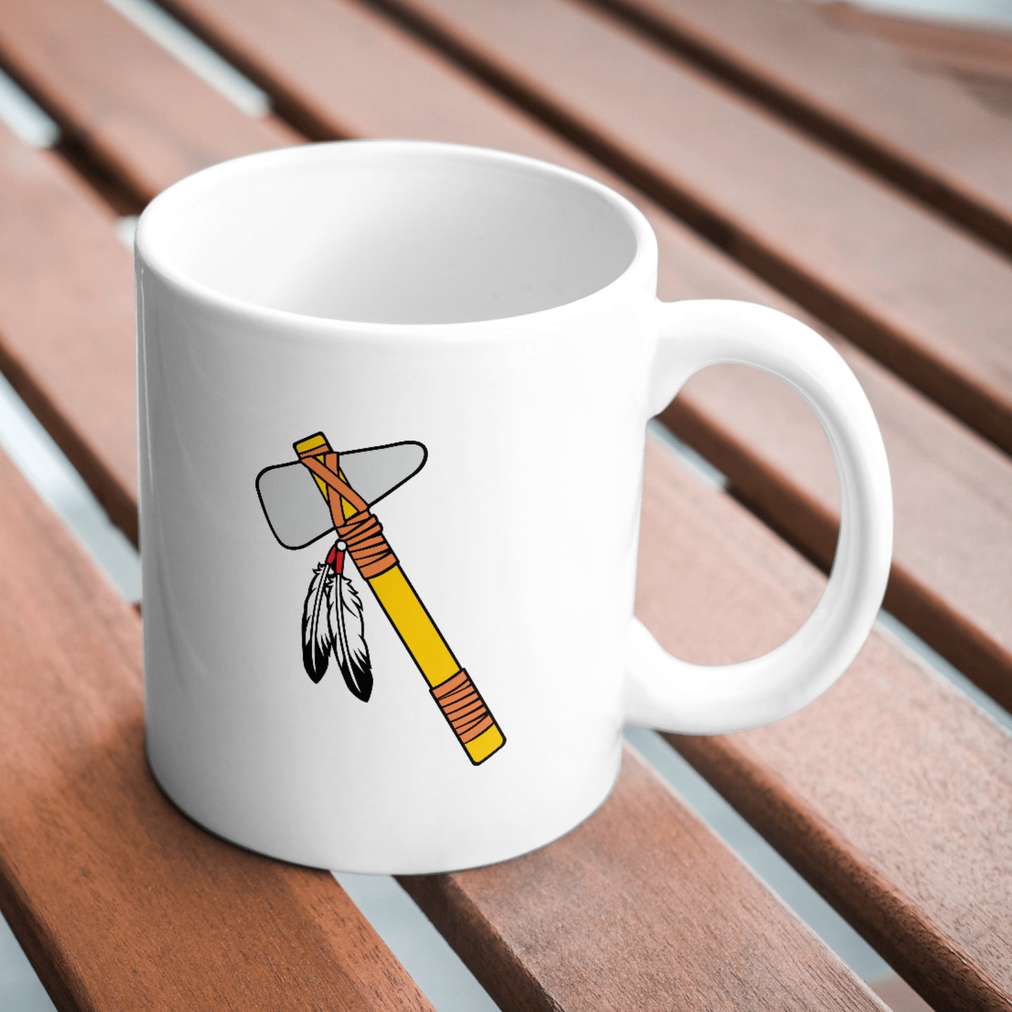 Crossed tomahawks with feathers for creative designs