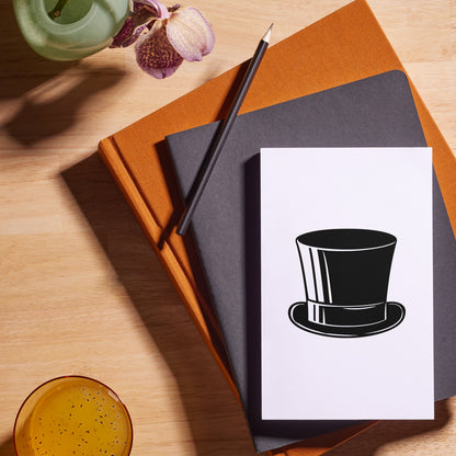 Stylish vector design of a classic top cap for cutting machines