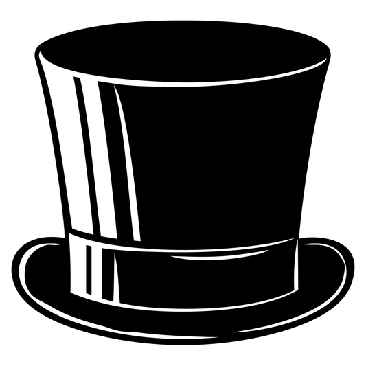 Stylish vector design of a classic top cap for cutting machines