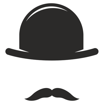 Creative top hat and mustache design for cutting machines
