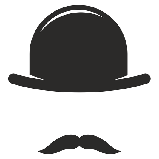 Creative top hat and mustache design for cutting machines