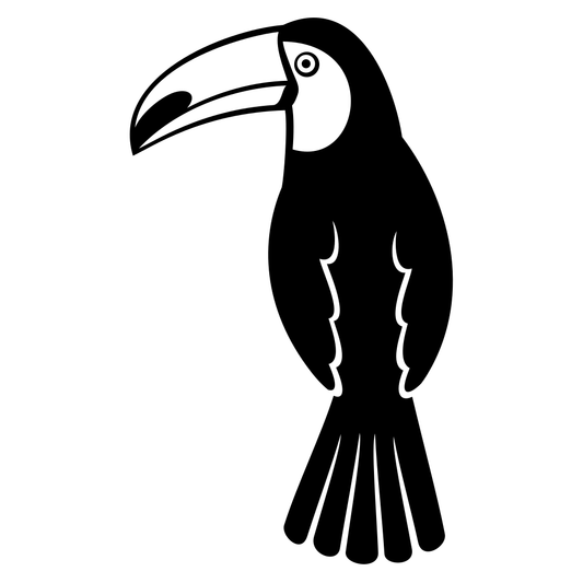 Creative toucan bird vector design for cutting machines